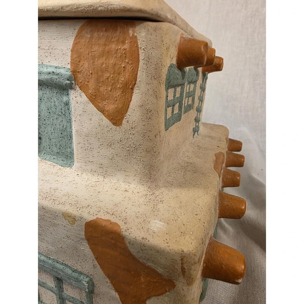 Vintage 4pc Southwest Pueblo‎ Adobe Kitchen Pottery Canisters